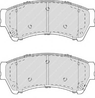 FERODO FDB4062 Комплект тормозных колодок,