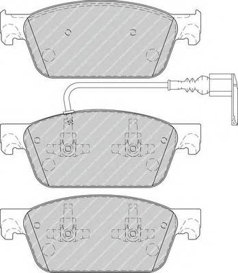 FERODO FVR4302 Комплект тормозных колодок,