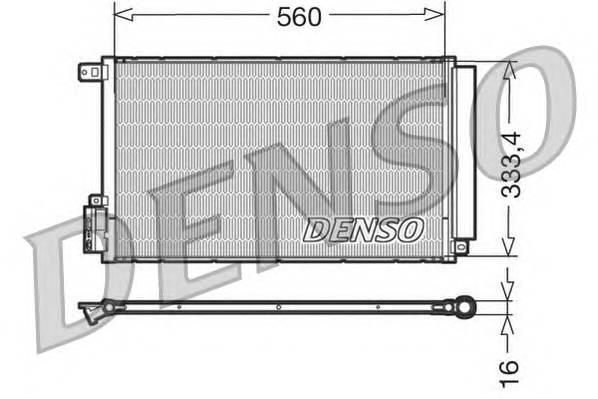 DENSO DCN13109 Конденсатор, кондиционер