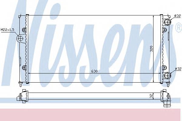 NISSENS 651931 Радиатор, охлаждение двигателя