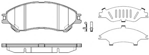 ROADHOUSE 21589.02 Комплект тормозных колодок,