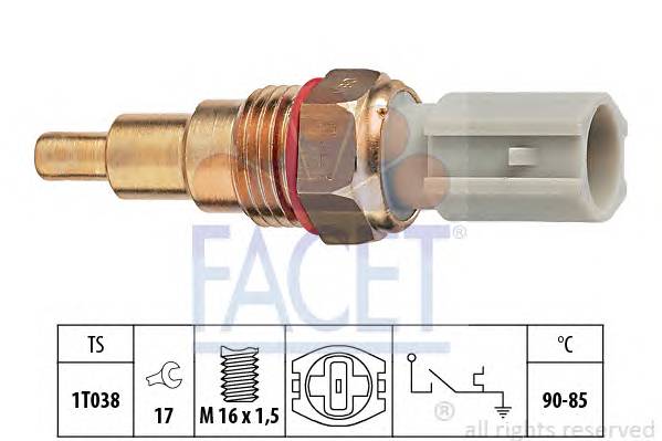 FACET 7.5205 Термовыключатель, вентилятор радиатора