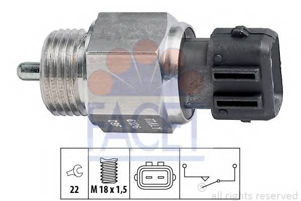 FACET 7.6126 Вимикач, фара заднього