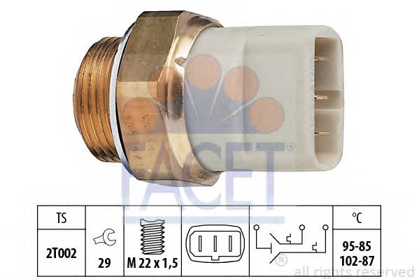 FACET 7.5605 Термовыключатель, вентилятор радиатора