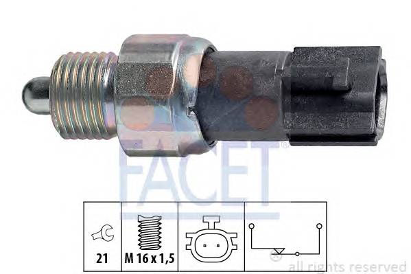 FACET 7.6232 Выключатель, фара заднего