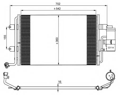 NRF 35227 Конденсатор, кондиционер