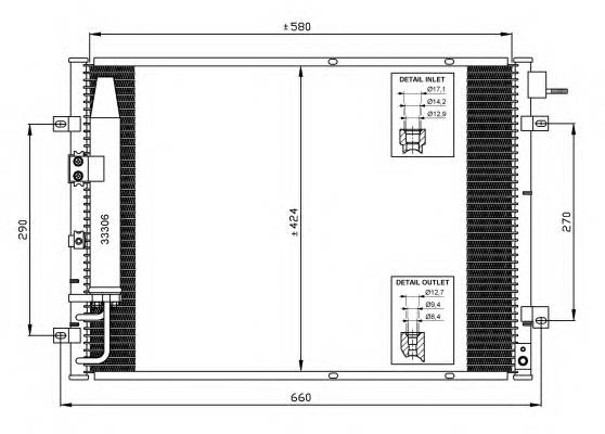 NRF 35515 Конденсатор, кондиционер