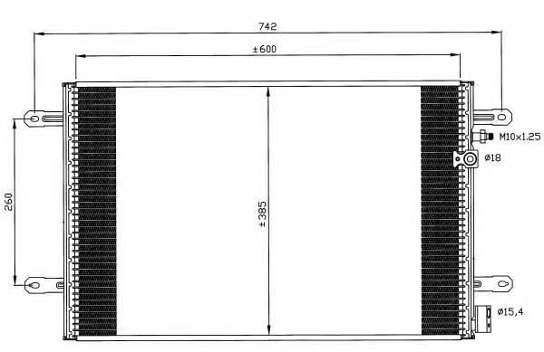 NRF 35605 Конденсатор, кондиционер