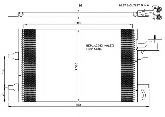 NRF 35770 Конденсатор, кондиционер