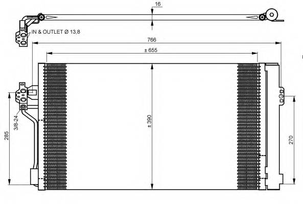 NRF 35776 Конденсатор, кондиціонер