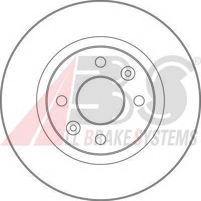 A.B.S. 16150 Тормозной диск