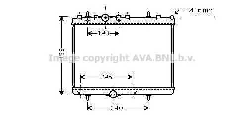 AVA QUALITY COOLING PEA 2255 Радiатор