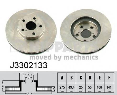 NIPPARTS J3302133 Гальмівний диск