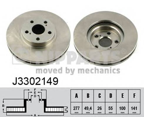 NIPPARTS J3302149 Гальмівний диск