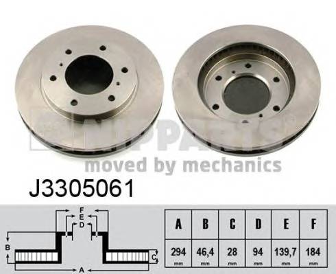 NIPPARTS J3305061 Гальмівний диск