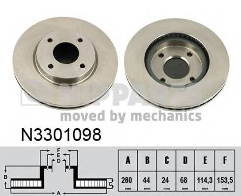 NIPPARTS N3301098 Гальмівний диск