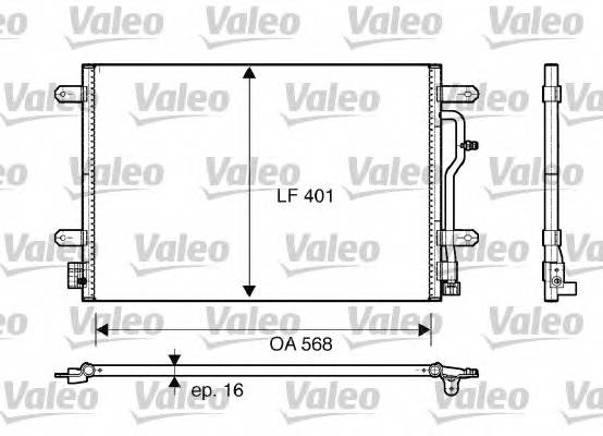 VALEO 817741 Конденсатор, кондиционер