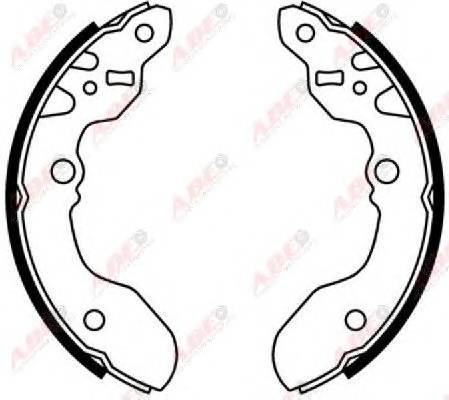 ABE C08015ABE Комплект гальмівних колодок