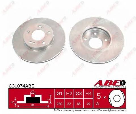 ABE C31074ABE Гальмівний диск