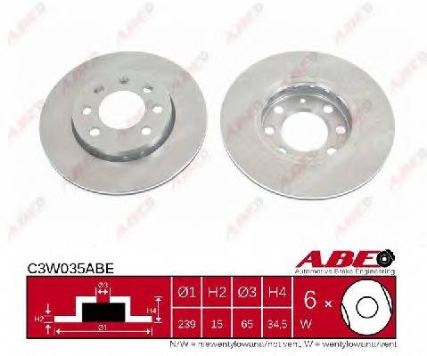 ABE C3W035ABE Тормозной диск