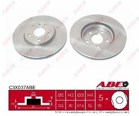 ABE C3X037ABE Тормозной диск