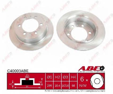 ABE C40003ABE Гальмівний диск