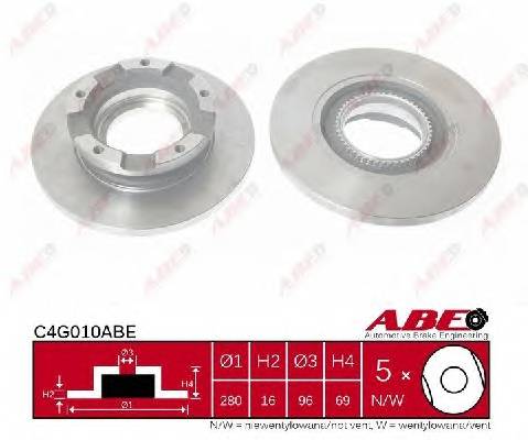 ABE C4G010ABE Гальмівний диск