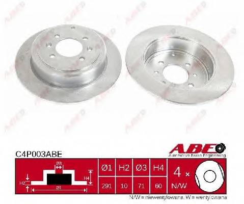 ABE C4P003ABE Тормозной диск