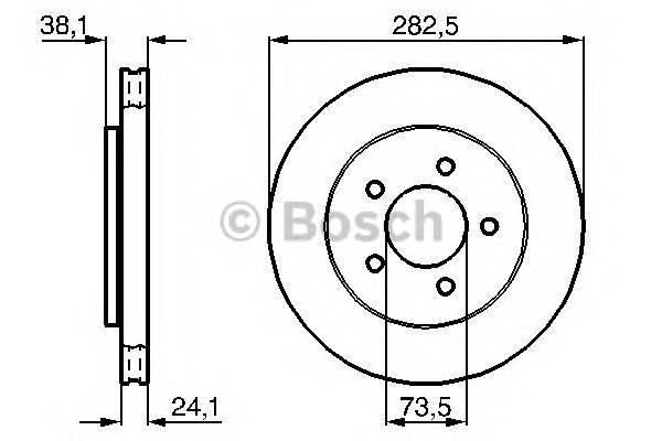 BOSCH 0 986 478 109 Тормозной диск