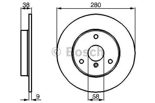 BOSCH 0 986 478 479 Тормозной диск