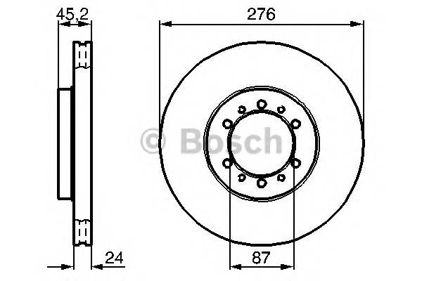 BOSCH 0 986 478 844 Тормозной диск