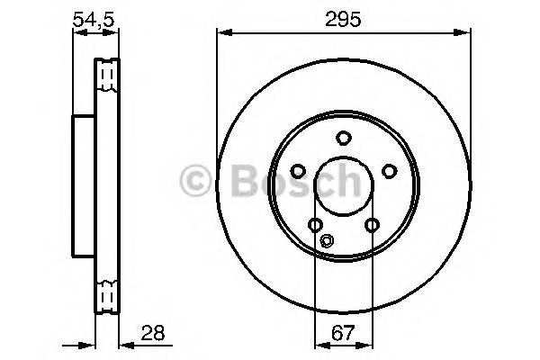 BOSCH 0 986 479 039 Гальмівний диск