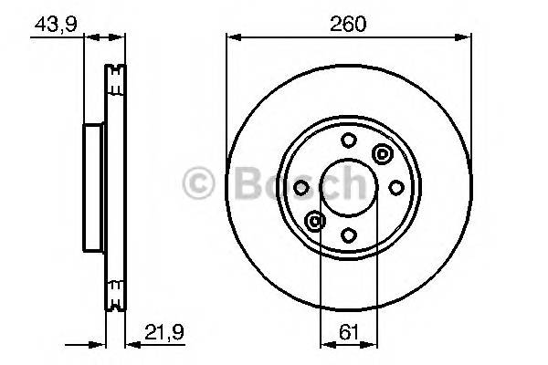 BOSCH 0 986 479 103 Гальмівний диск