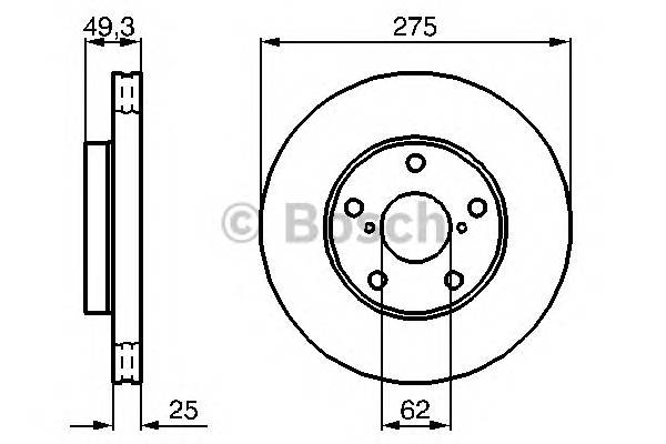 BOSCH 0 986 479 111 Тормозной диск