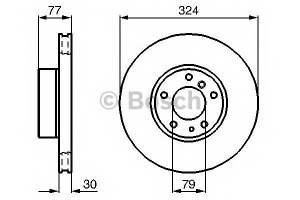 BOSCH 0 986 479 116 Гальмівний диск