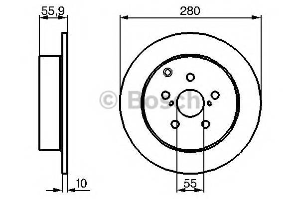 BOSCH 0 986 479 242 Гальмівний диск