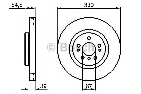 BOSCH 0 986 479 269 Тормозной диск