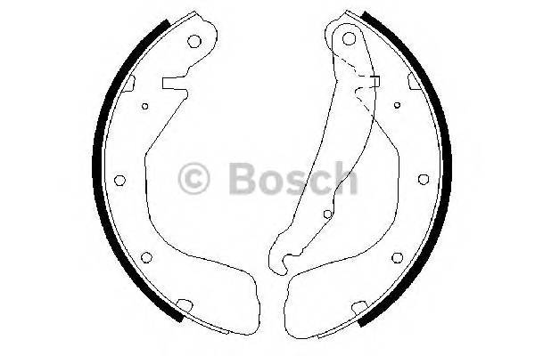 BOSCH 0 986 487 263 Комплект гальмівних колодок