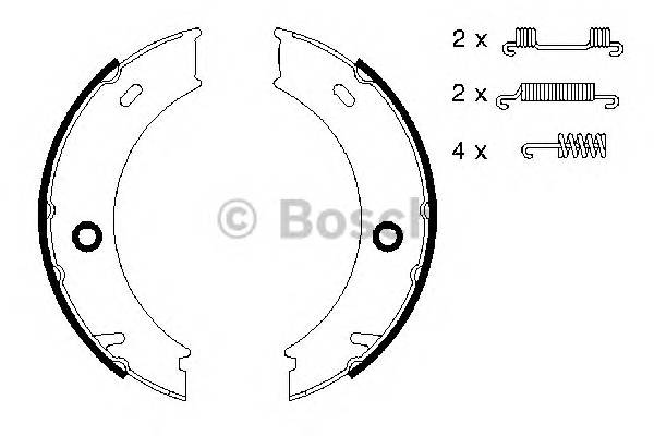 BOSCH 0 986 487 611 Комплект тормозных колодок,