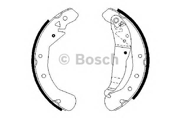 BOSCH 0 986 487 658 Комплект гальмівних колодок