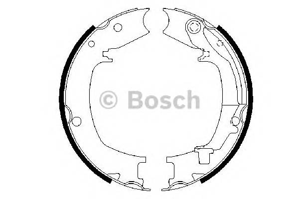 BOSCH 0 986 487 711 Комплект тормозных колодок,