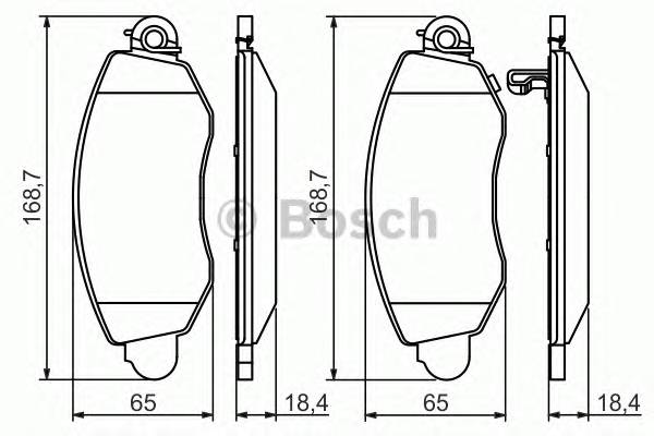 BOSCH 0 986 494 047 Комплект тормозных колодок,