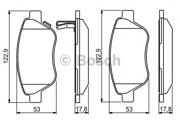 BOSCH 0986495237 Гальмівні колодки