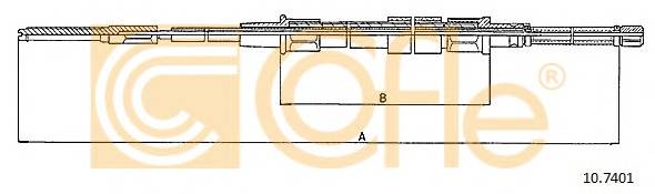 COFLE 10.7401 Трос стояночного гальма