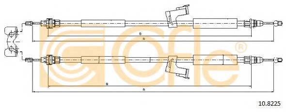COFLE 10.8225 Трос гальма стоянки