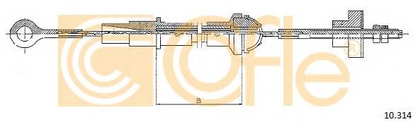 COFLE 10.314 Трос зчеплення