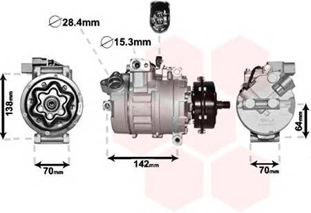 VAN WEZEL 5800K087 Компрессор, кондиционер