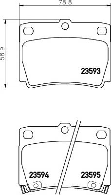 TEXTAR 2359301 Комплект тормозных колодок,