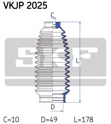 SKF VKJP 2025 Комплект пылника, рулевое