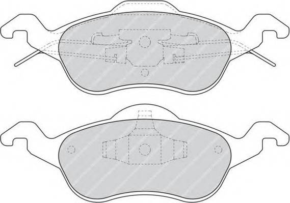 FERODO FDB1318 Комплект гальмівних колодок,